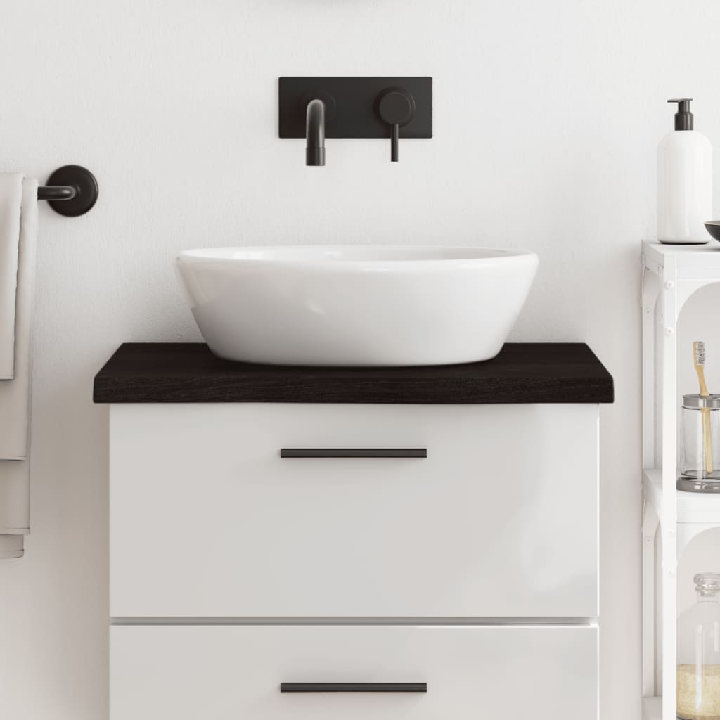 Comptoir De Salle De Bain Bois Massif Non Traité