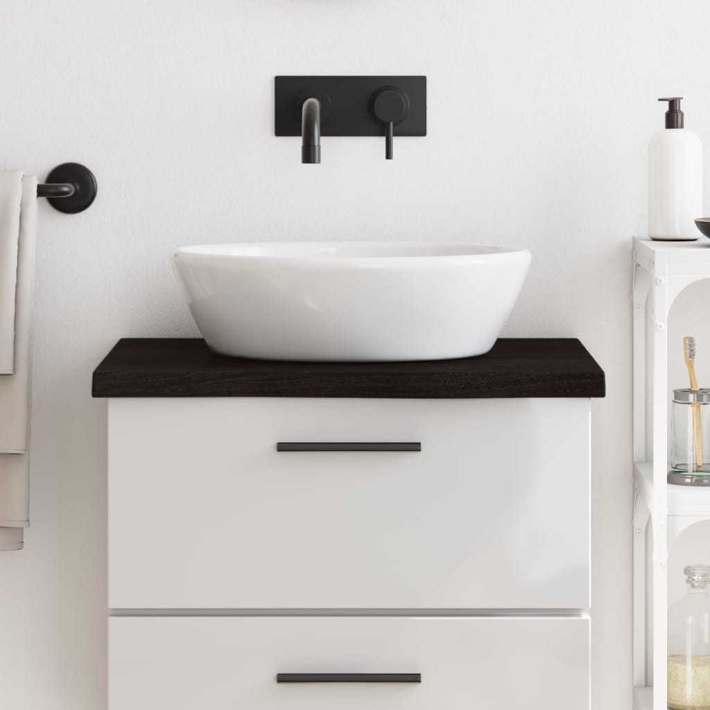 Comptoir De Salle De Bain Bois Massif Non Traité