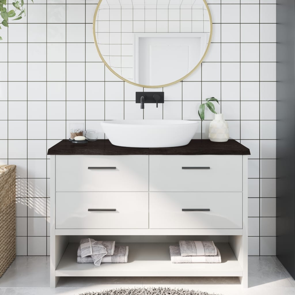 Comptoir De Salle De Bain Bois Massif Non Traité