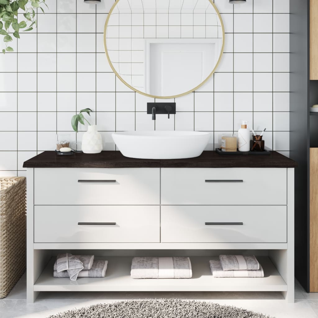 Comptoir De Salle De Bain Bois Massif Non Traité