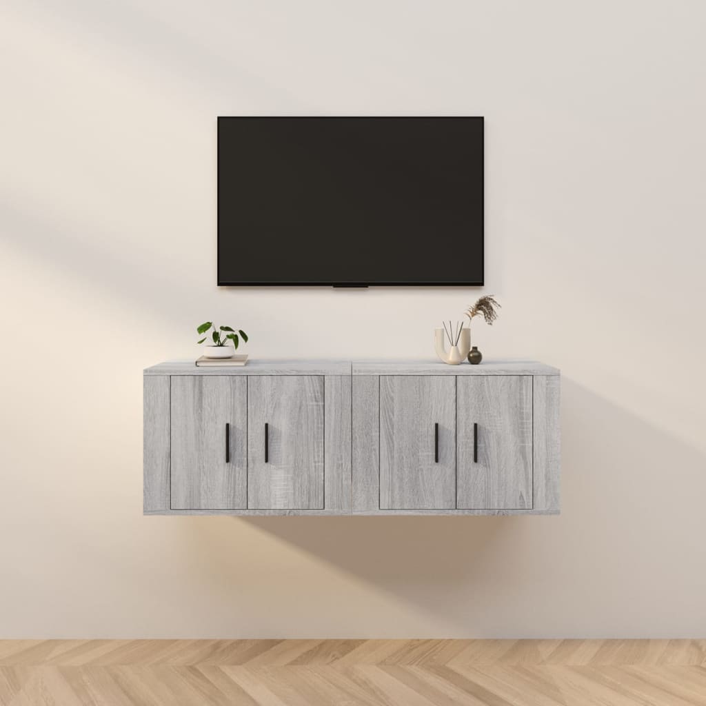 Meubles Tv Muraux 2 Pcs 100X34,5X40 Cm