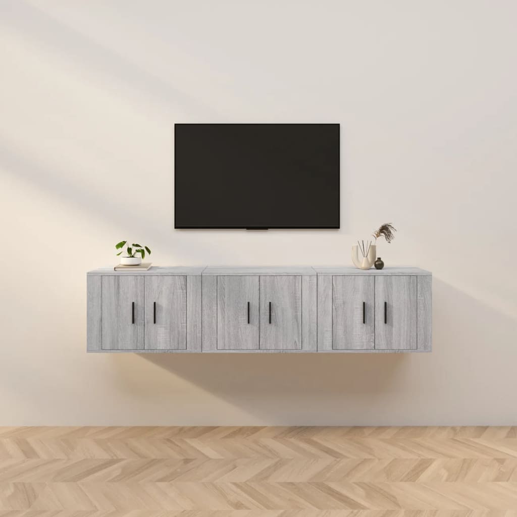 Meubles Tv Muraux 2 Pcs 100X34,5X40 Cm
