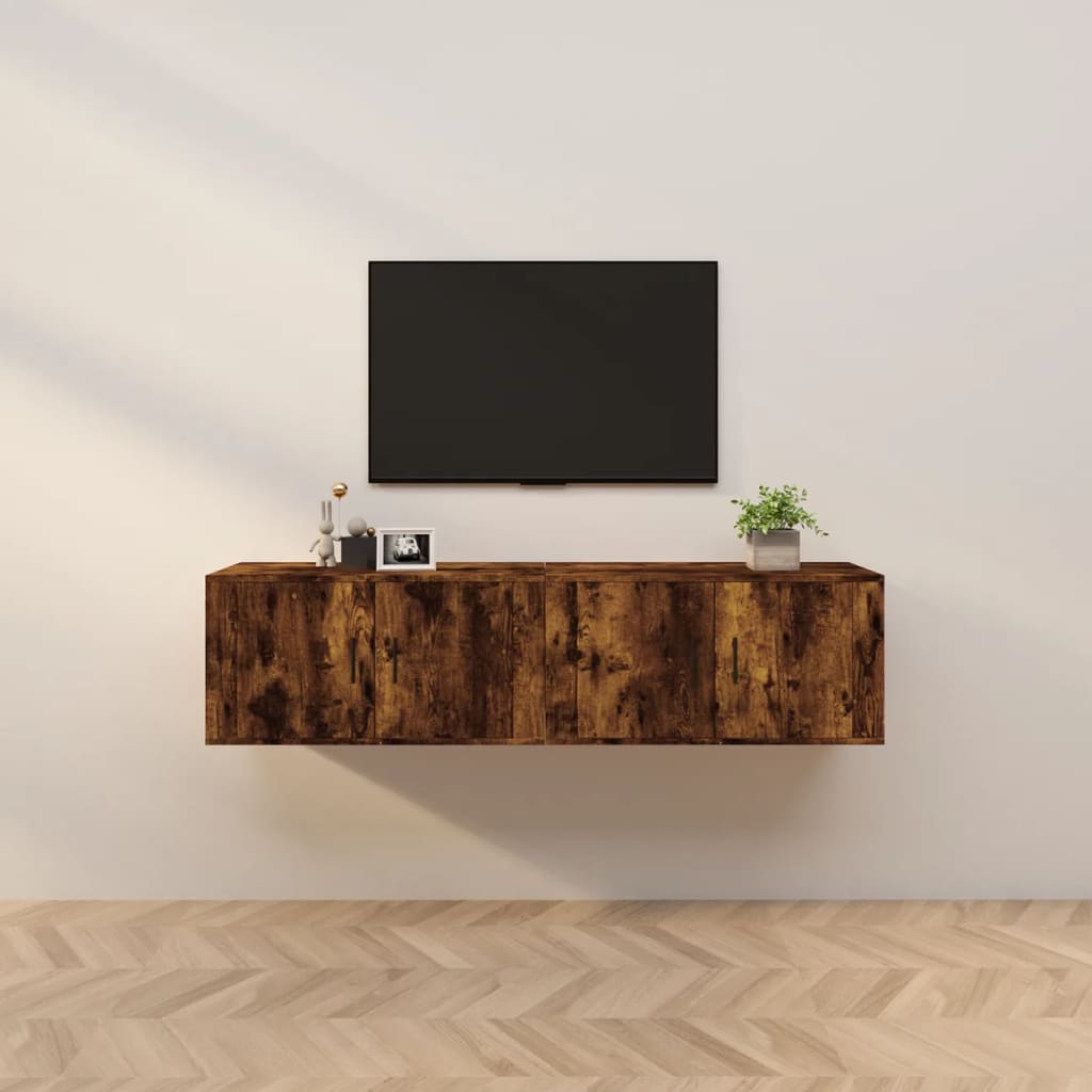 Meubles Tv Muraux 2 Pcs 100X34,5X40 Cm