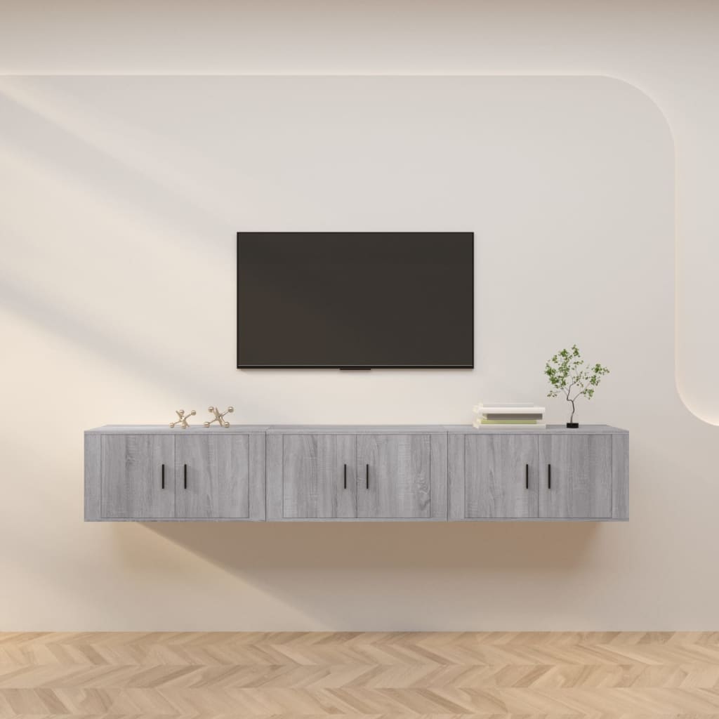 Meubles Tv Muraux 2 Pcs 100X34,5X40 Cm
