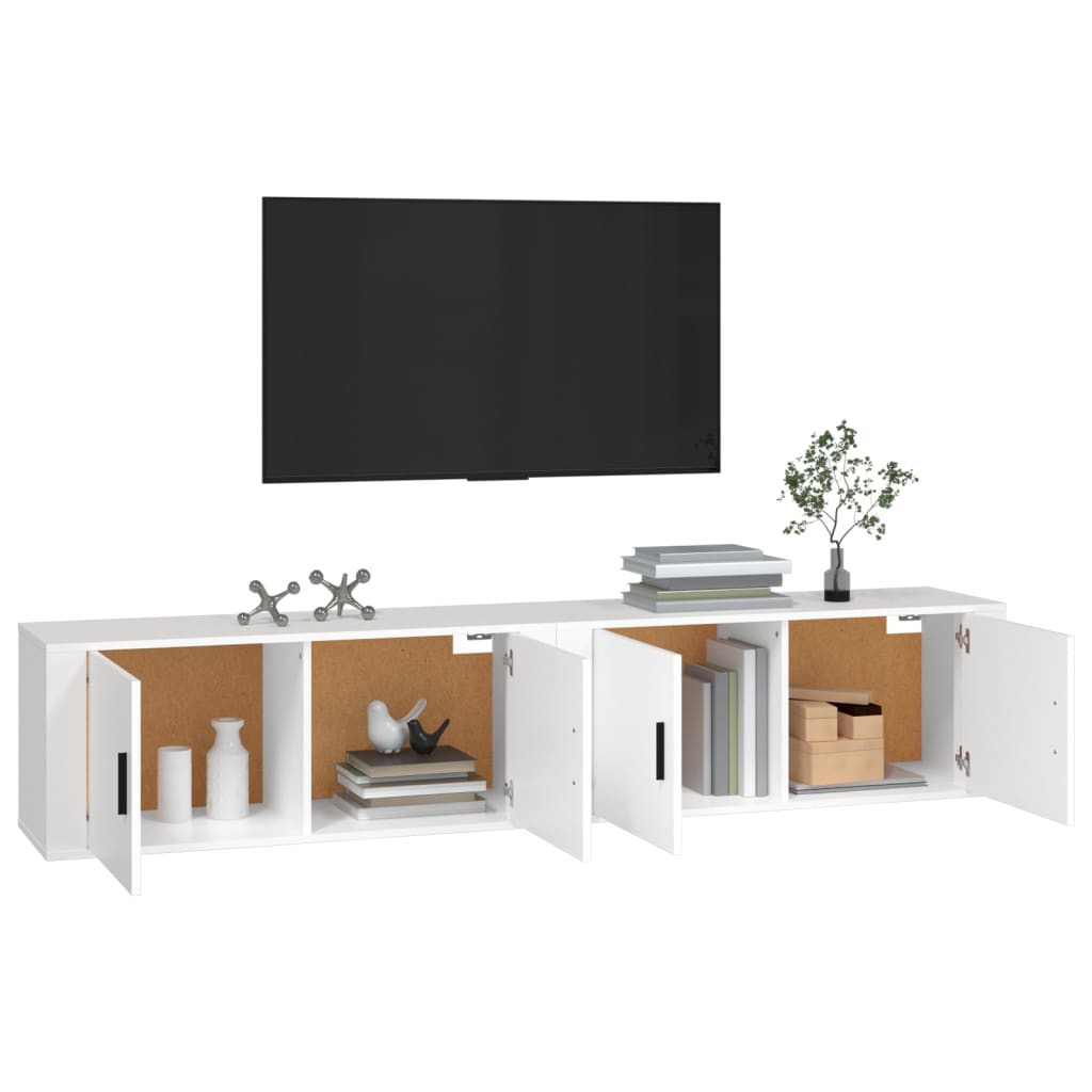 Meubles Tv Muraux 2 Pcs 100X34,5X40 Cm