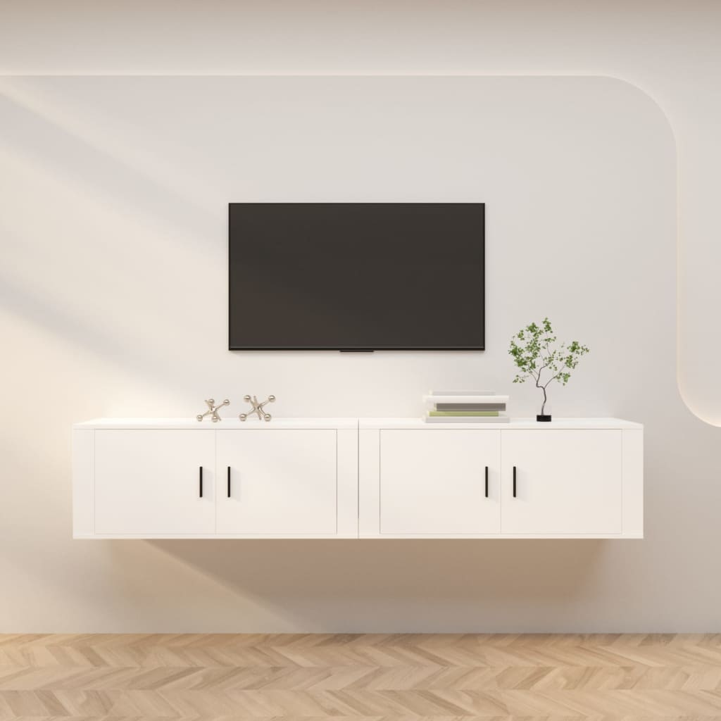 Meubles Tv Muraux 2 Pcs 100X34,5X40 Cm