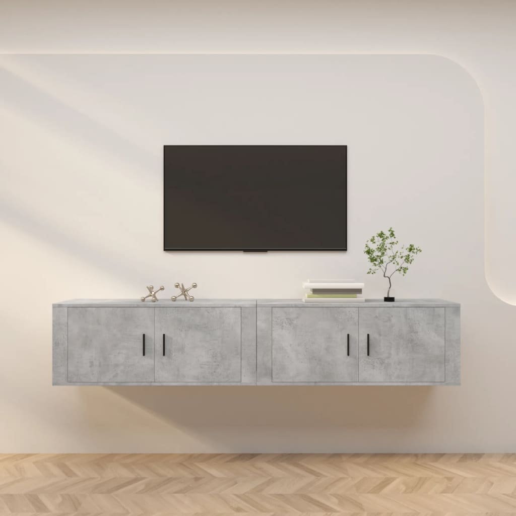 Meubles Tv Muraux 2 Pcs 100X34,5X40 Cm