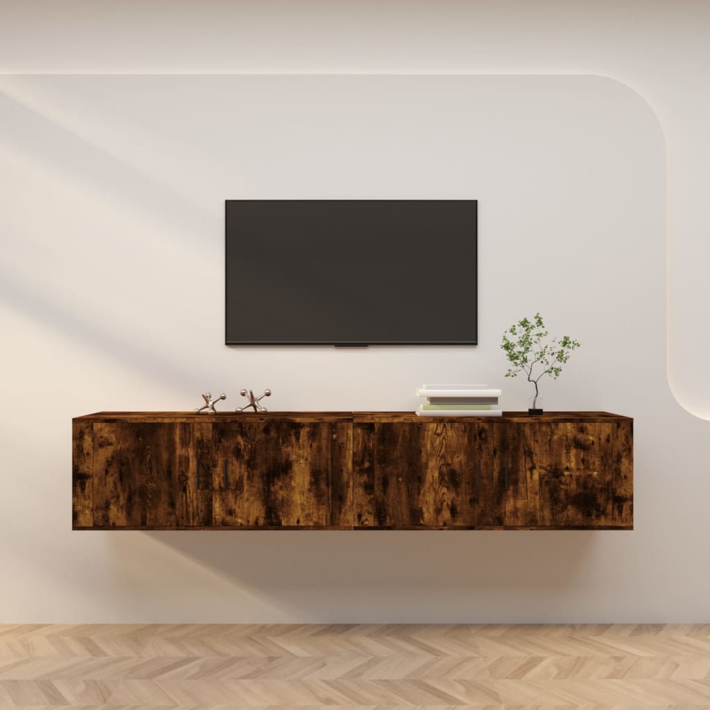 Meubles Tv Muraux 2 Pcs 100X34,5X40 Cm