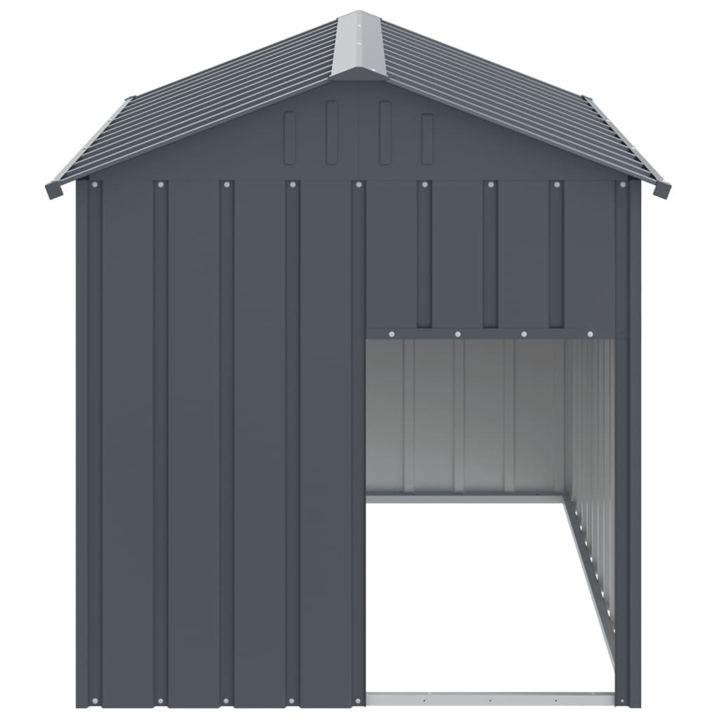 Niche Pour Chien Avec Toit Anthracite Acier Galvanisé