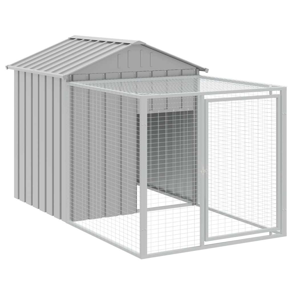 Cage À Poulets Avec Enclos Acier Galvanisé