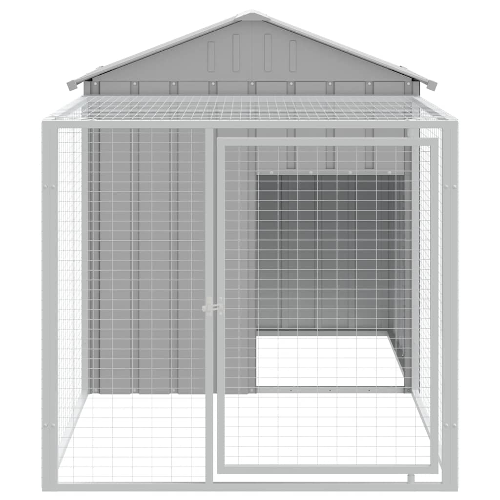 Cage À Poulets Avec Enclos Acier Galvanisé