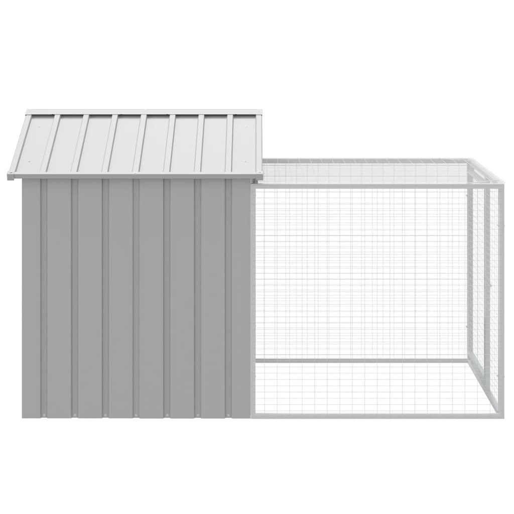 Cage À Poulets Avec Enclos Acier Galvanisé