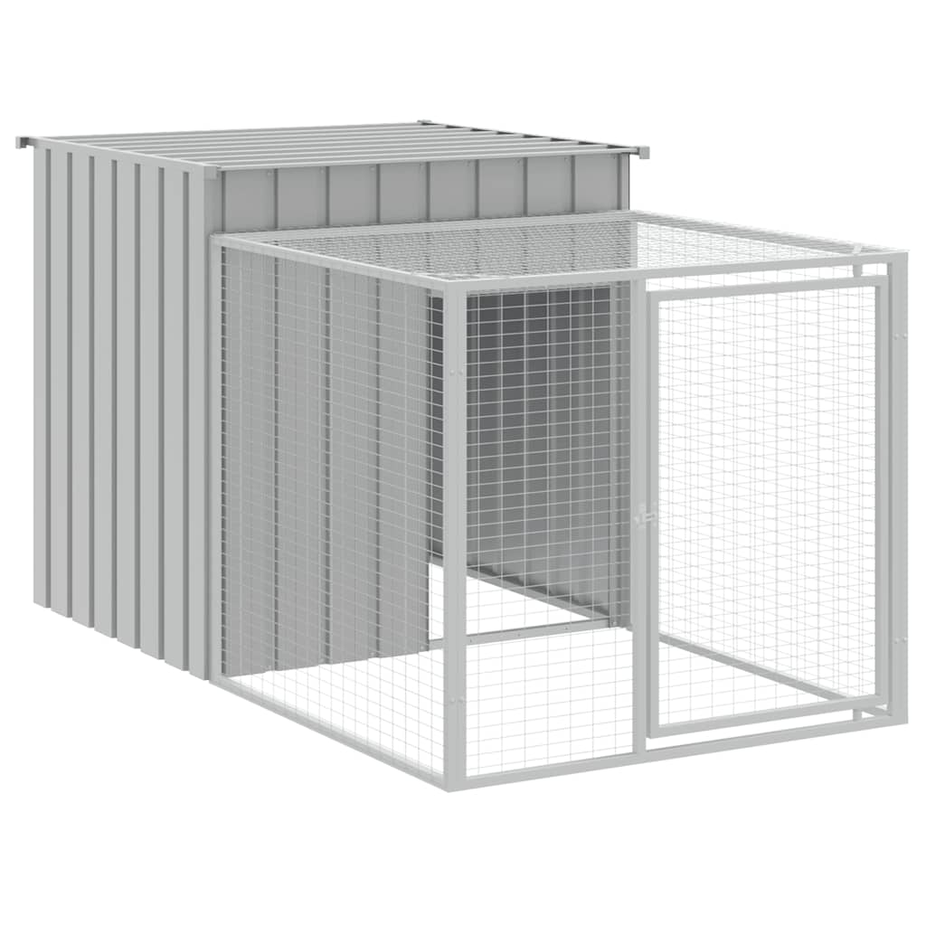 Cage À Poulets Avec Enclos Acier Galvanisé