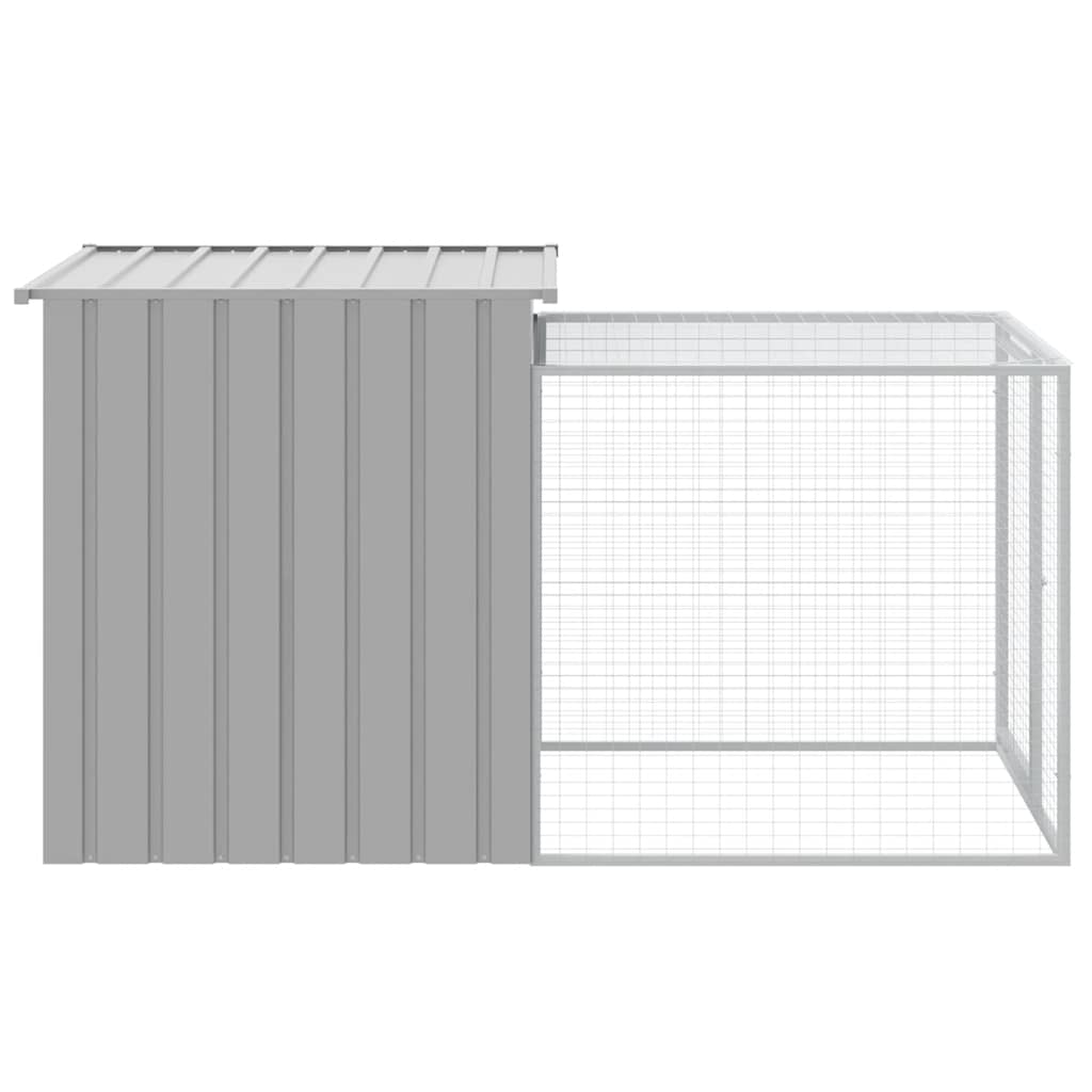 Cage À Poulets Avec Enclos Acier Galvanisé