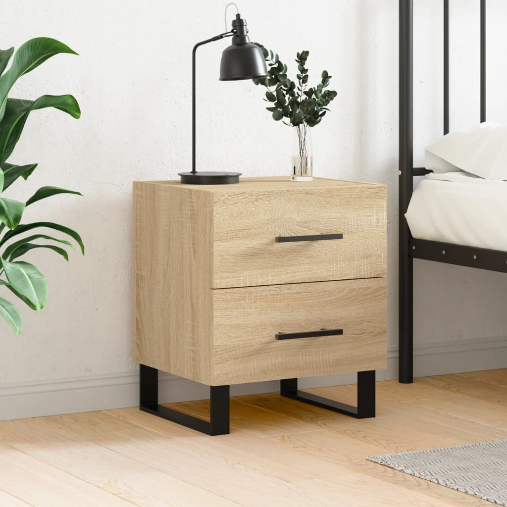 Tables De Chevet 2 Pcs 40X35X47,5 Cm Bois D’ingénierie