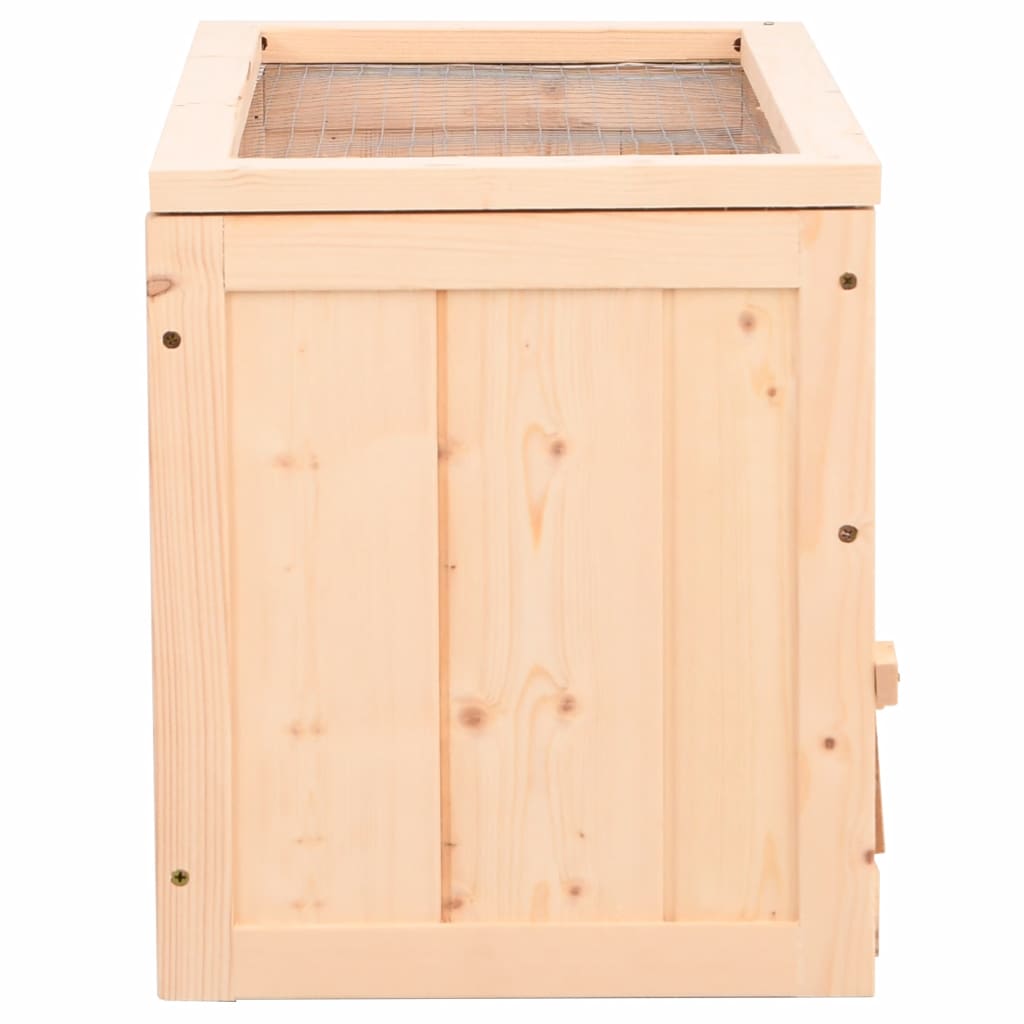 Cage À Hamster 60X30X35 Cm Bois Massif De Sapin
