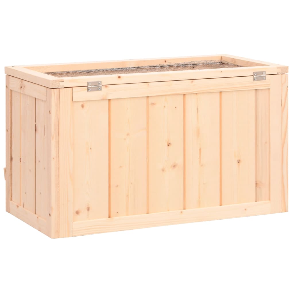 Cage À Hamster 60X30X35 Cm Bois Massif De Sapin