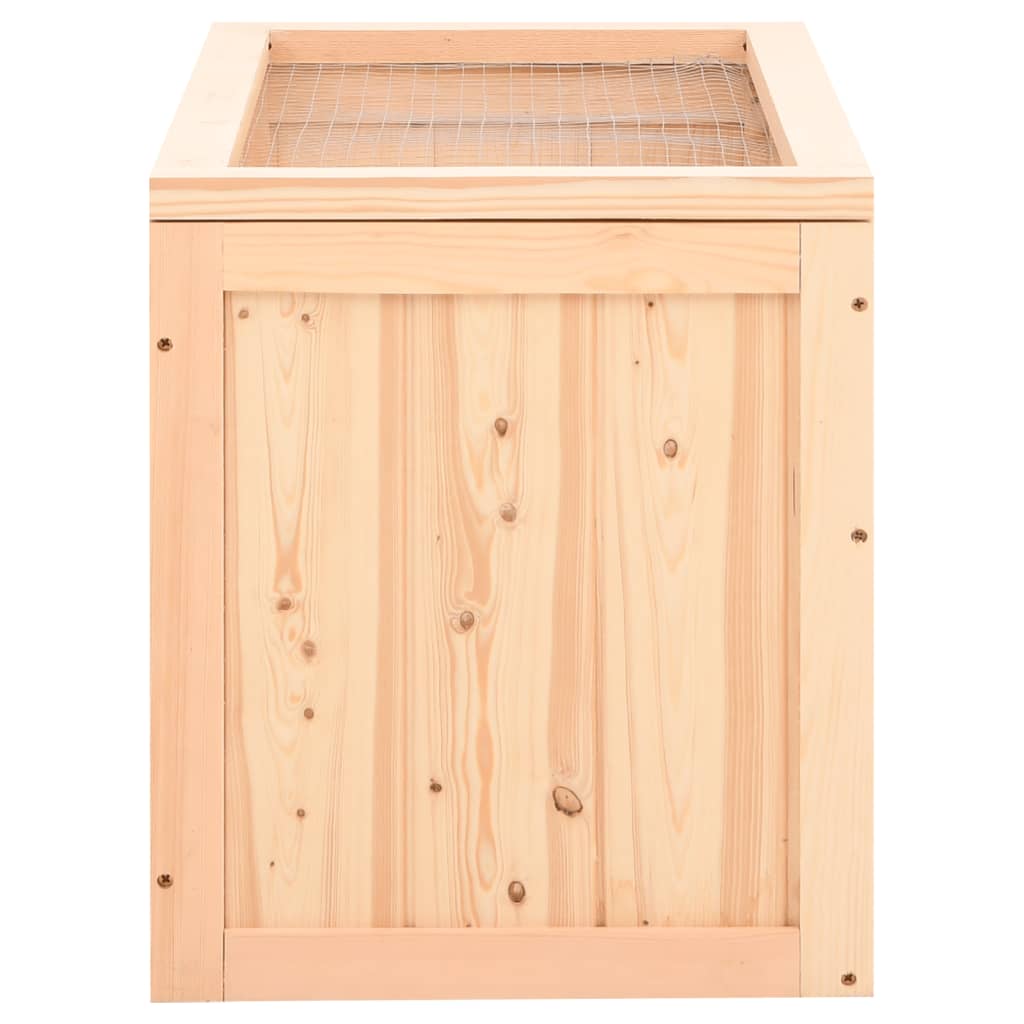 Cage À Hamster 60X35,5X42 Cm Bois Massif De Sapin