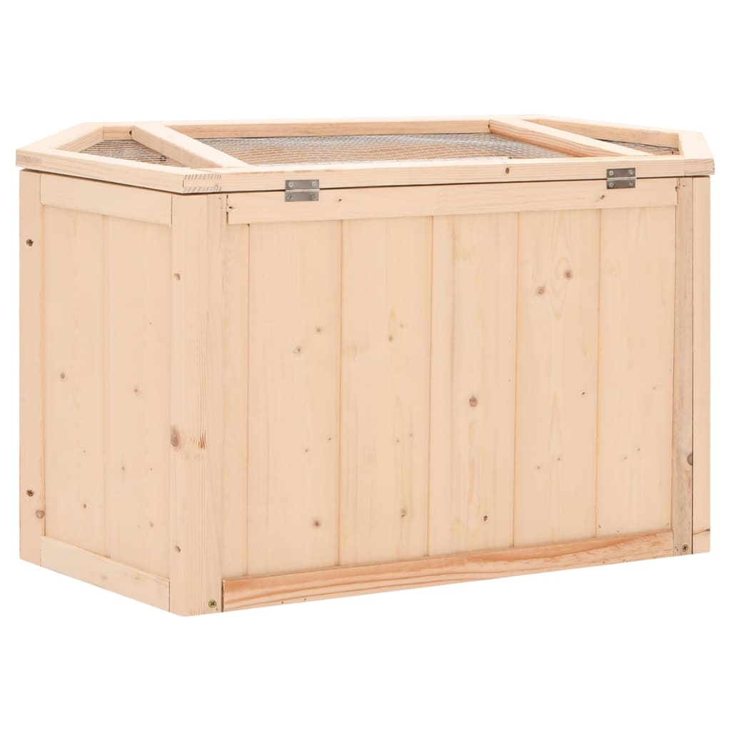 Cage À Hamster 80X40X43 Cm Bois Massif De Sapin