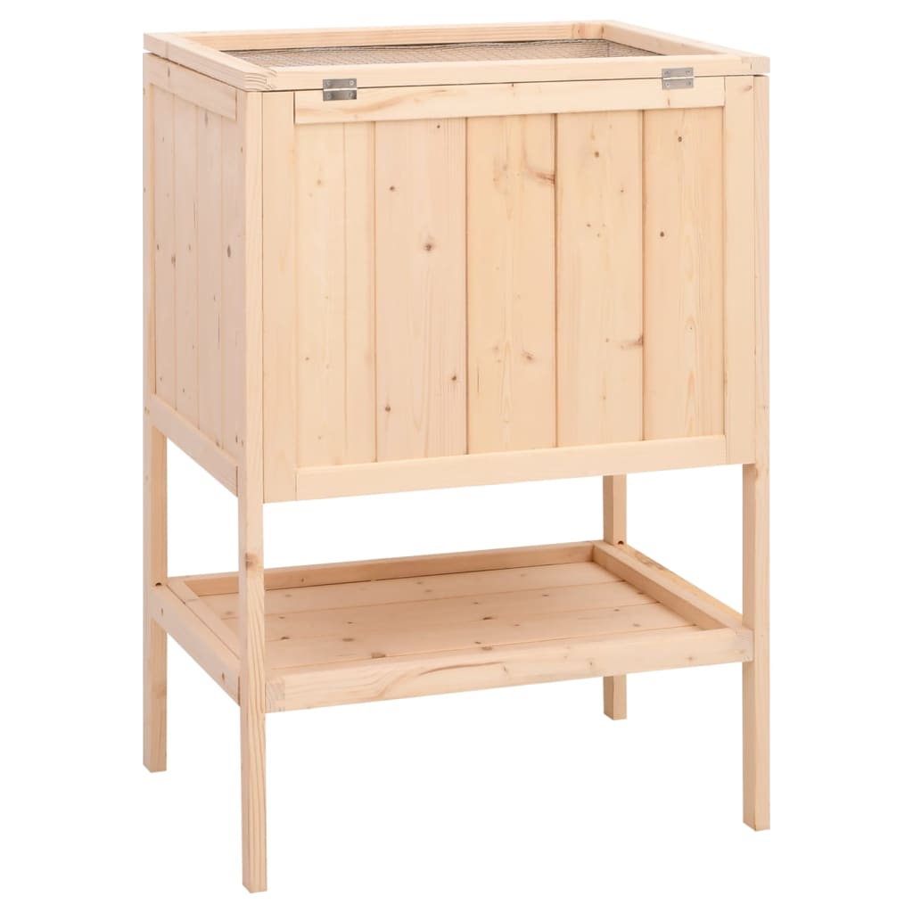 Cage Pour Hamster 55X40X80 Cm Bois Massif Sapin