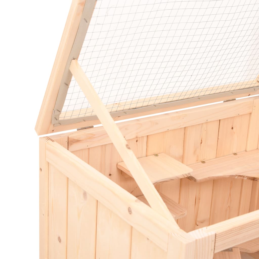 Cage Pour Hamster 55X40X80 Cm Bois Massif Sapin