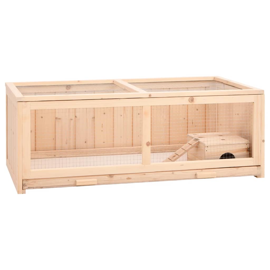 Cage À Hamster 104X52X38 Cm Bois Massif De Sapin