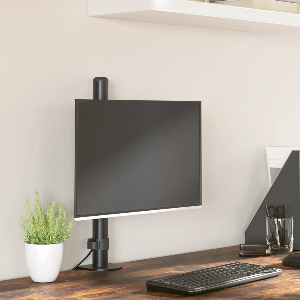 Support De Moniteur Noir Acier Vesa 75/100 Mm
