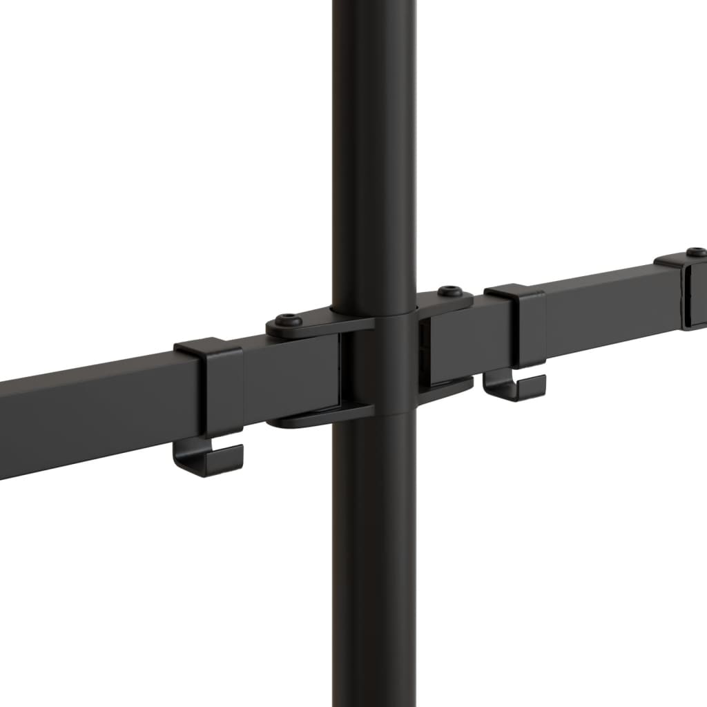 Support De Moniteur Noir Acier Vesa 75/100 Mm