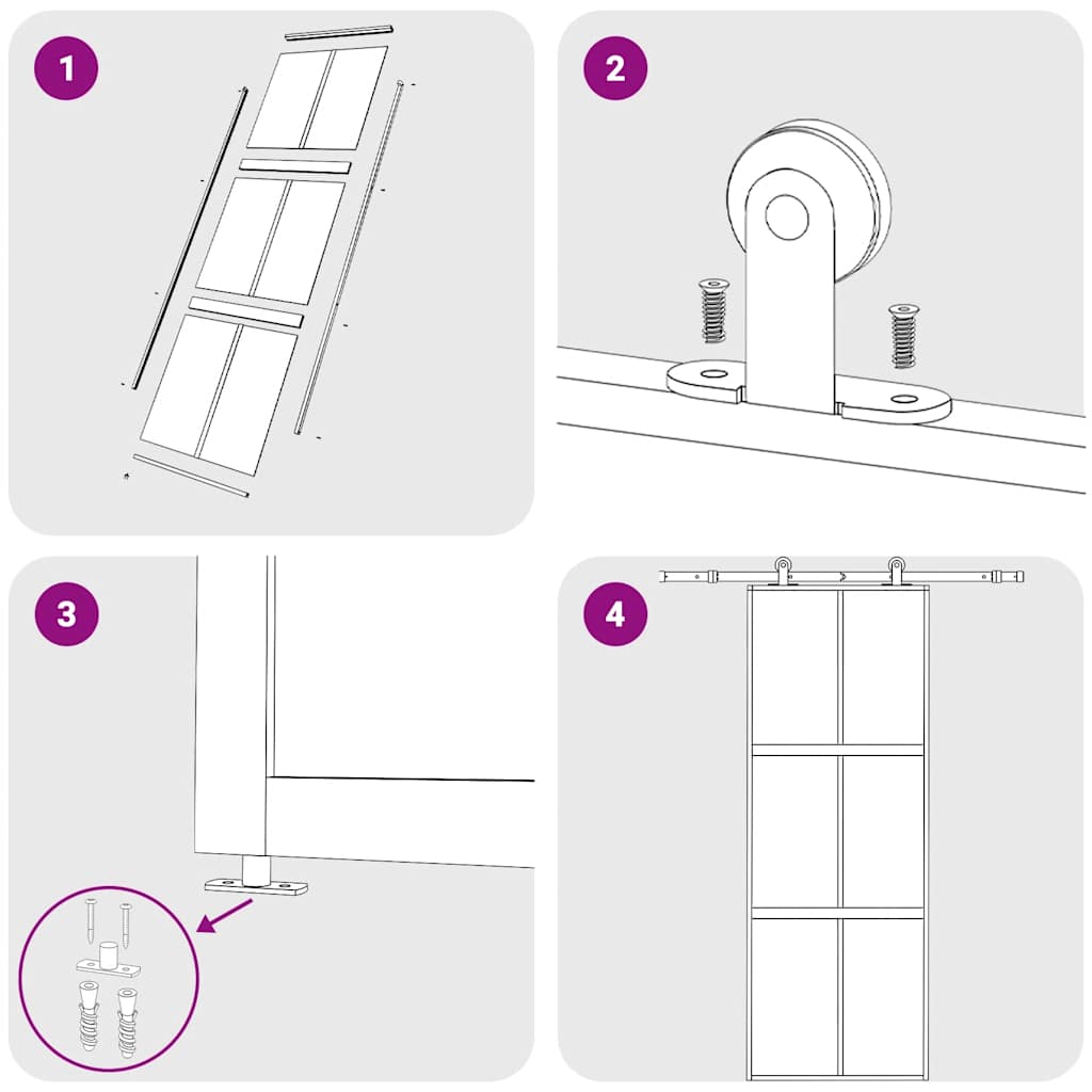 Porte Coulissante Doré Verre Esg Dépoli Et Aluminium Doré Et Mat