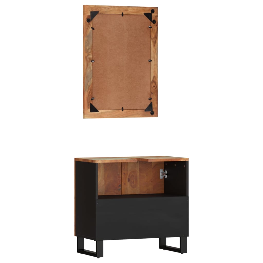 Ensemble De Meubles De Salle De Bain 2 Pcs Bois Massif Récupéré