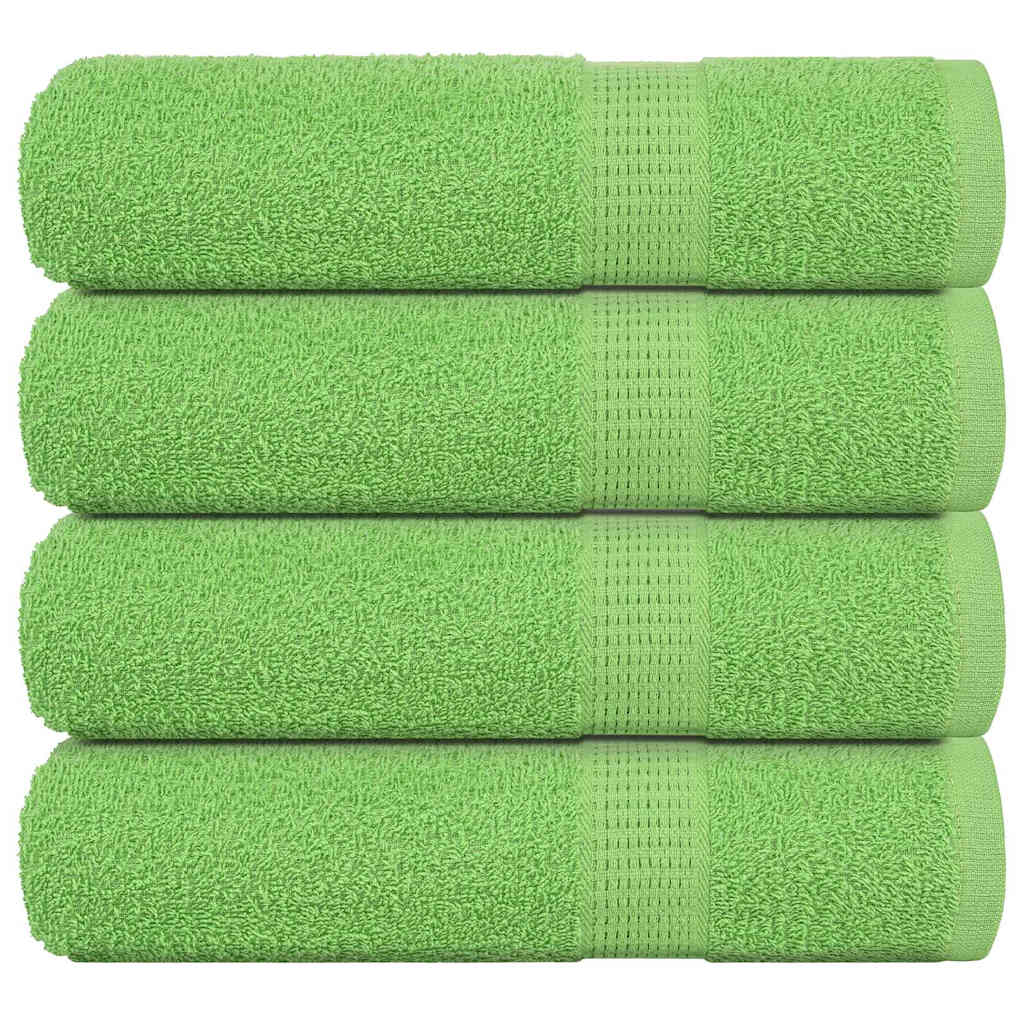 Serviettes De Bain Frogn 4Pcs Vert Pomme 100X150Cm 360 G/M²