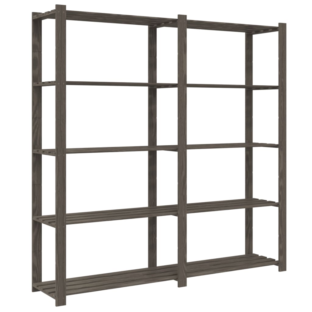 Support De Rangement À 5 Niveaux Bois De Pin 170 X 38 X 170 Cm