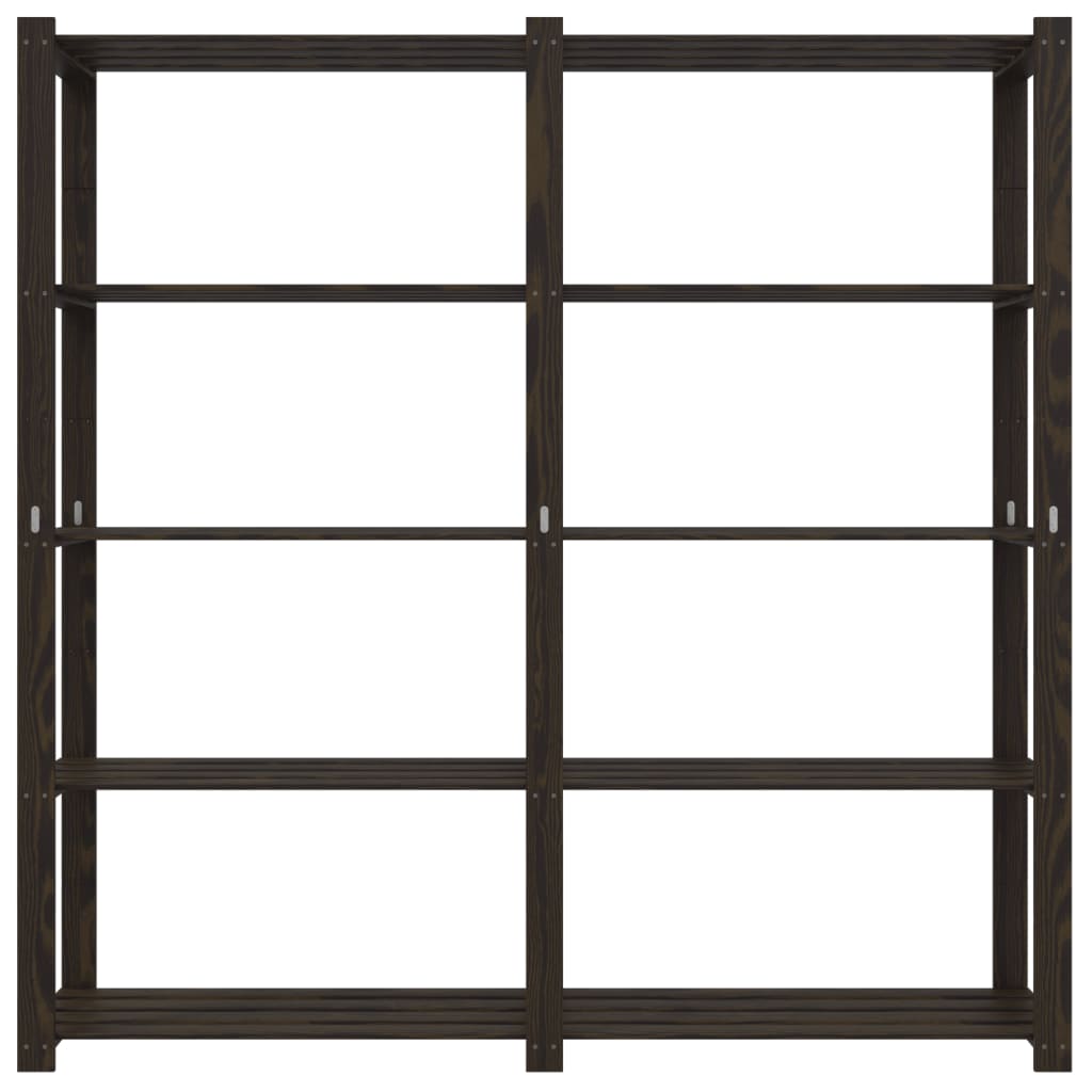 Support De Rangement À 5 Niveaux Bois Pin Noir