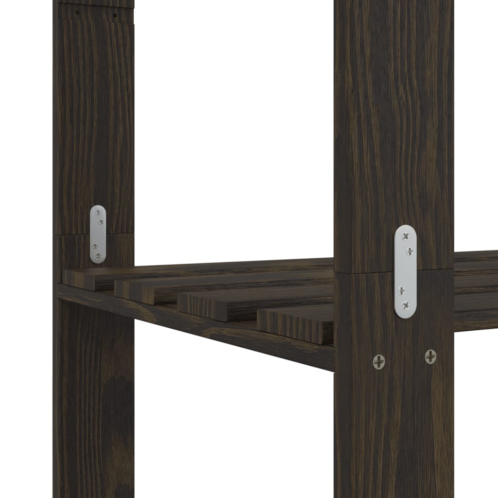 Support De Rangement À 5 Niveaux Bois Pin Noir