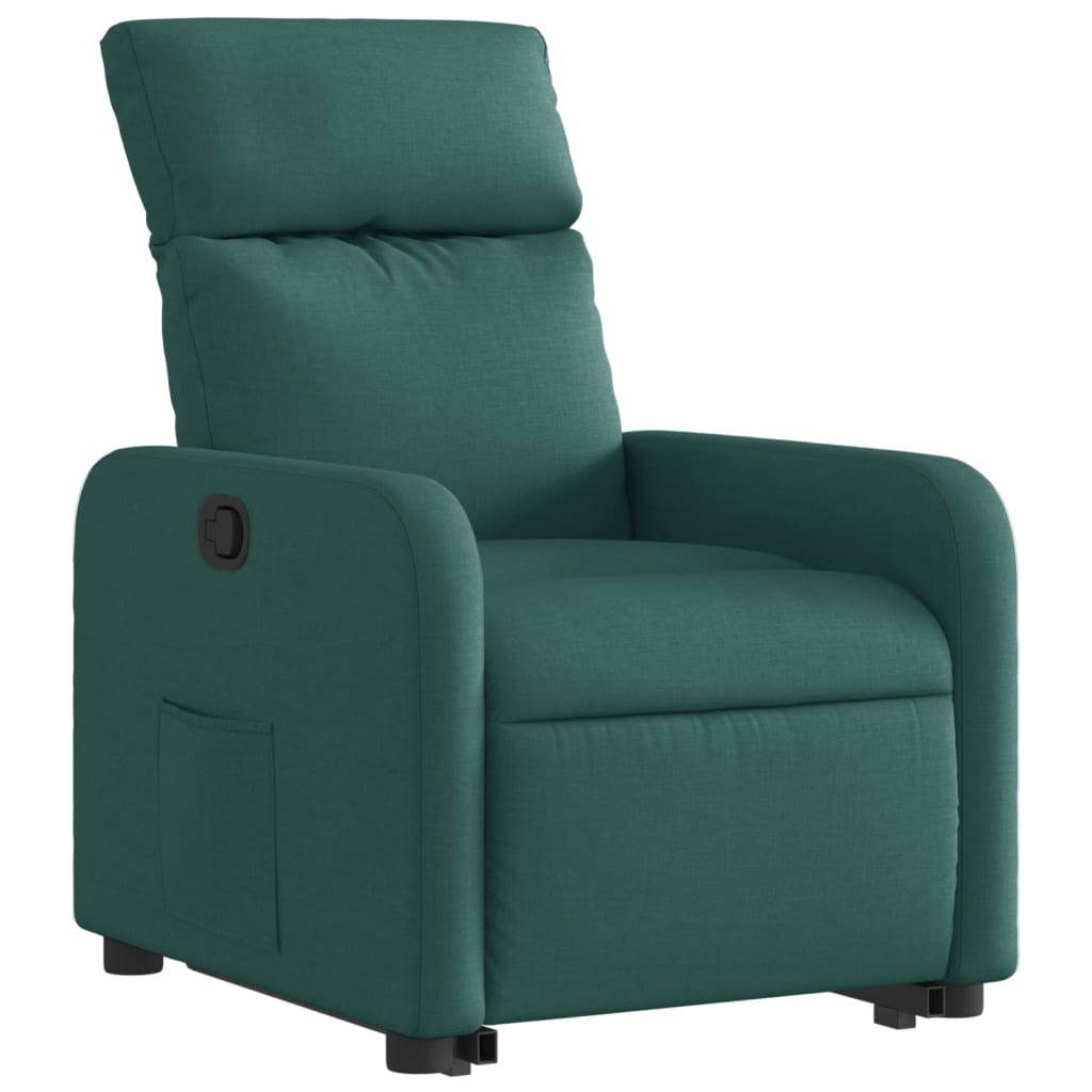 Fauteuil Inclinable Tissu Vert Foncé