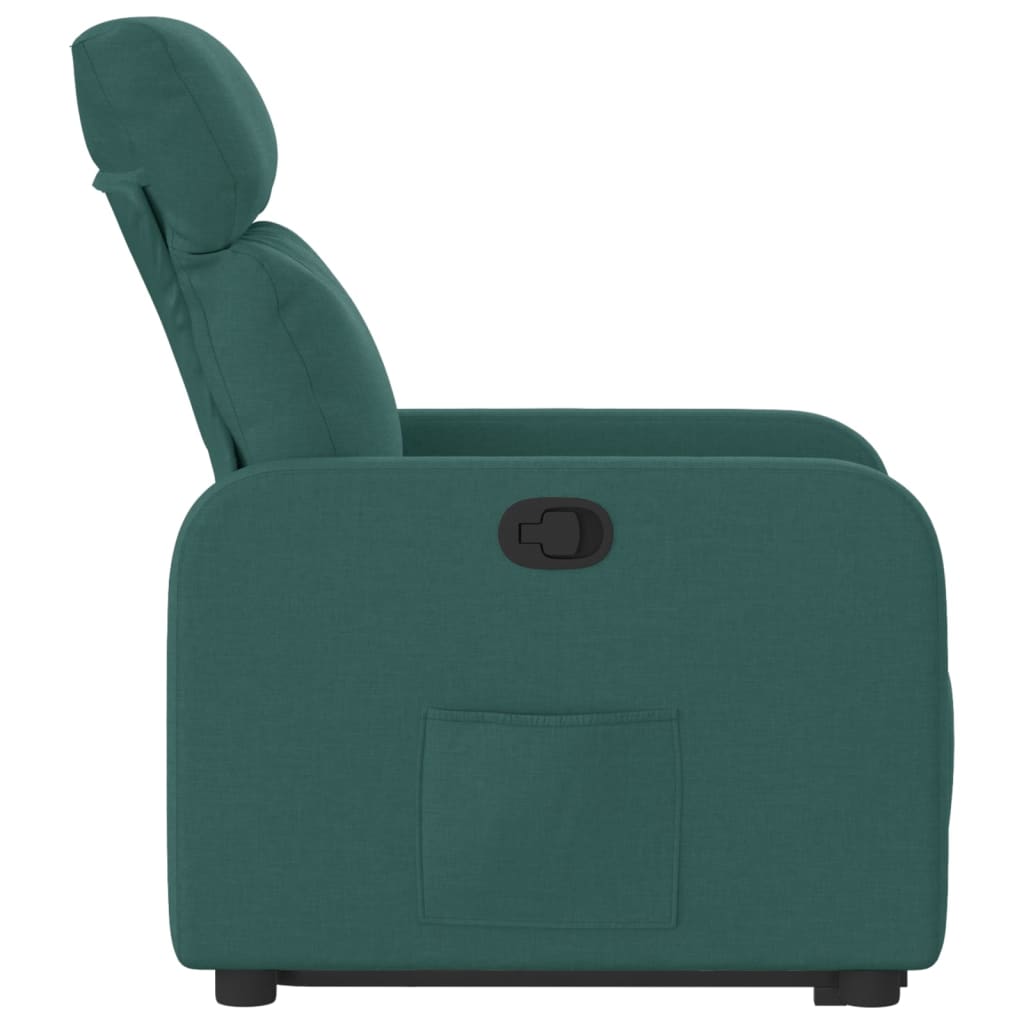 Fauteuil Inclinable Tissu Vert Foncé