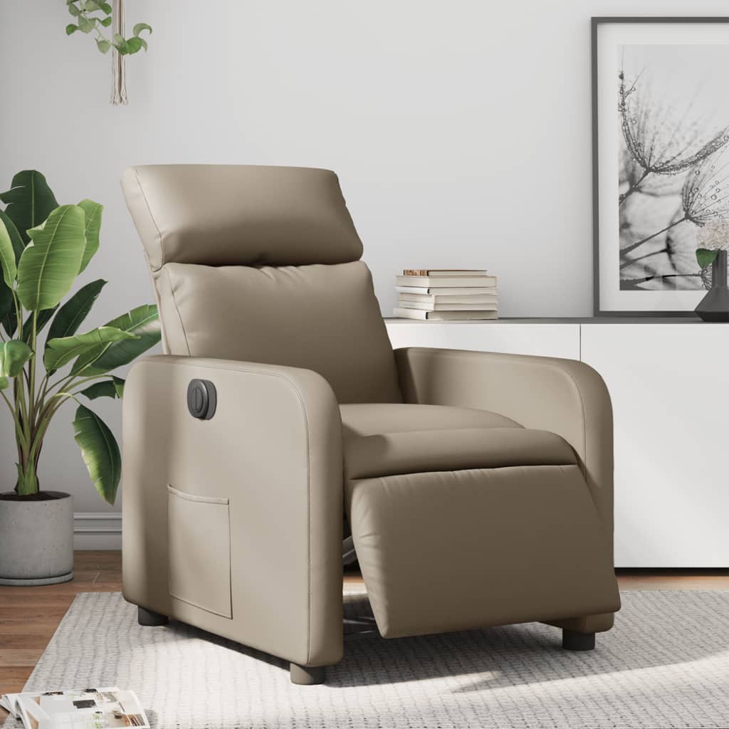 Fauteuil Inclinable Similicuir Cappuccino
