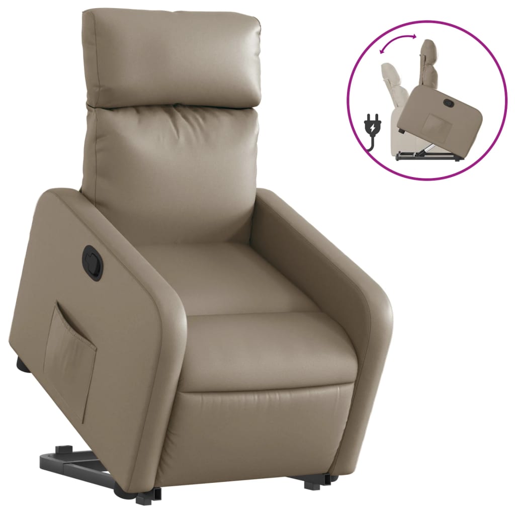 Fauteuil Inclinable Similicuir Cappuccino