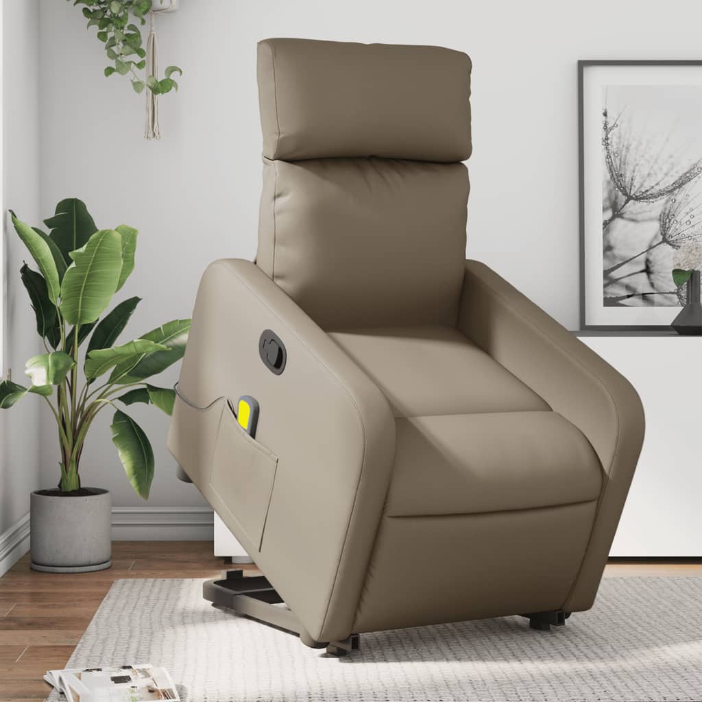 Fauteuil Inclinable Similicuir Cappuccino