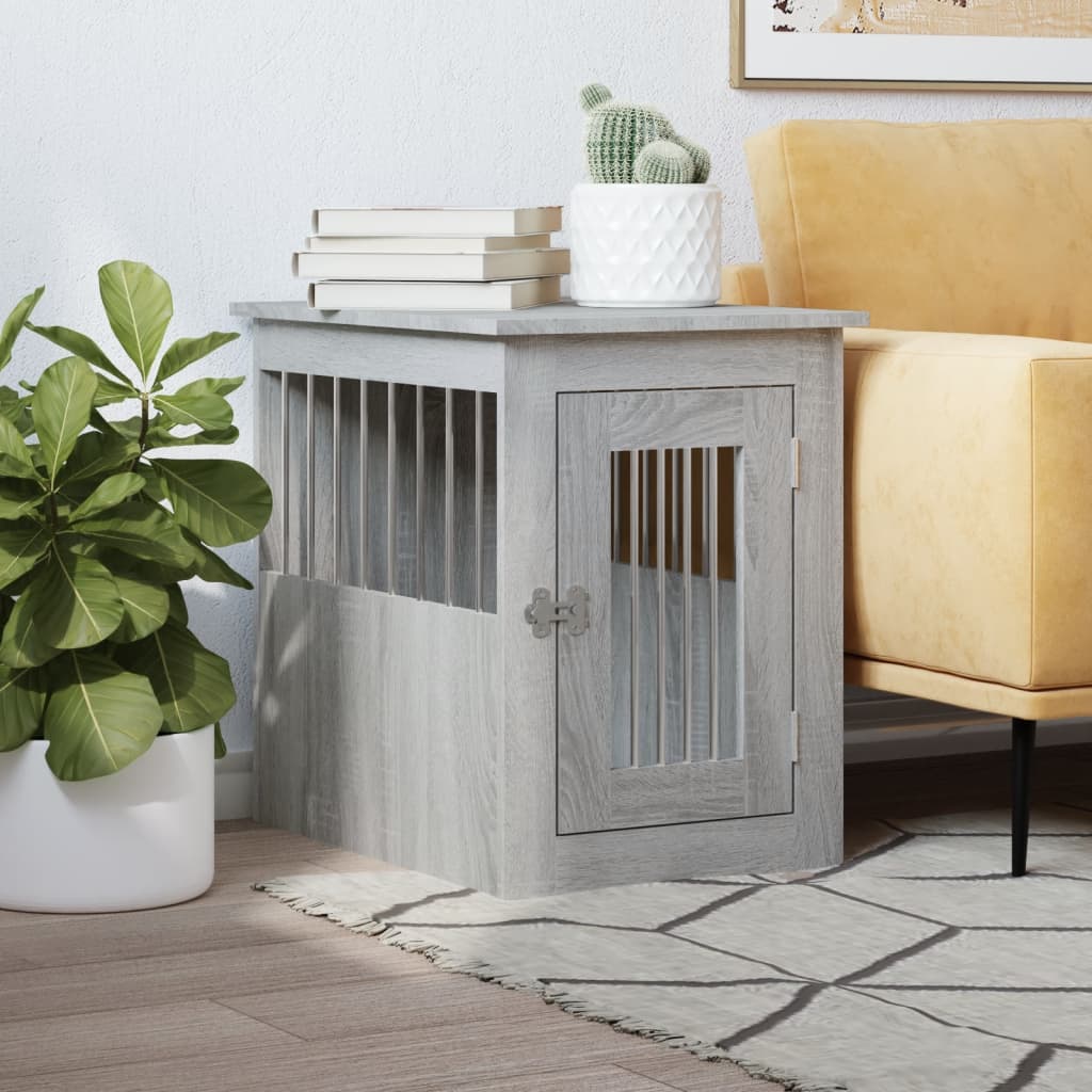 Meuble De Cage Pour Chiens 64,5X80X71Cm Bois D'ingénierie