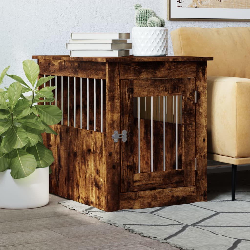 Meuble De Cage Pour Chiens 64,5X80X71Cm Bois D'ingénierie