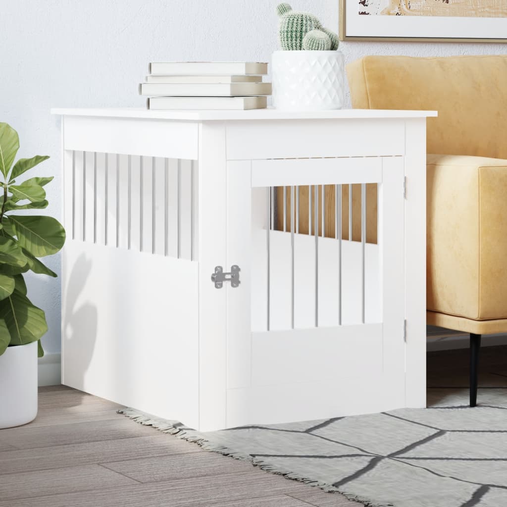 Meuble De Cage Pour Chiens 64,5X80X71Cm Bois D'ingénierie