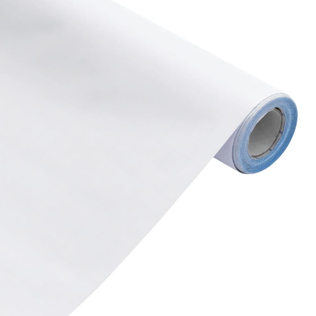 Sticker Pour Meubles Auto-Adhésif Mat Pvc Blanc