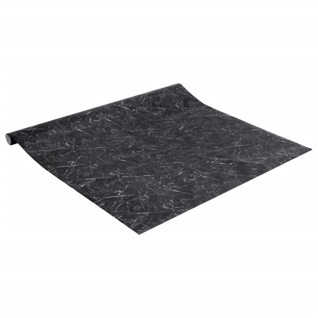 Autocollant Auto-Adhésif Pour Meuble Marbré Pvc Noir