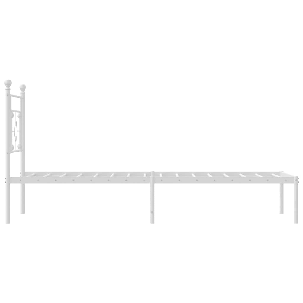 Cadre De Lit Métal Sans Matelas Et Tête De Lit