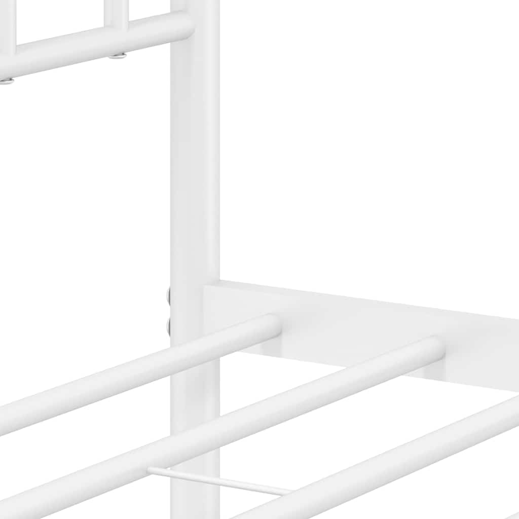 Cadre De Lit Métal Sans Matelas Et Tête De Lit