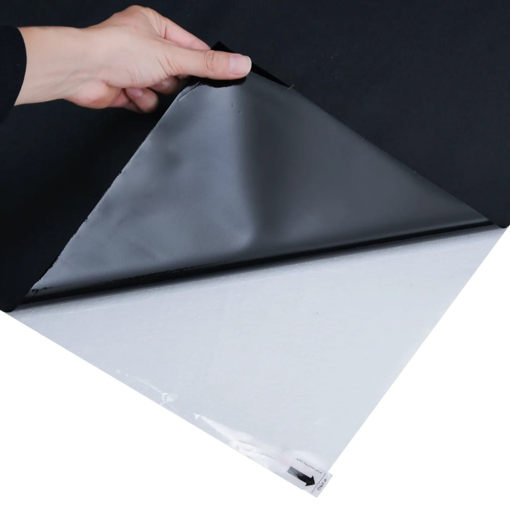 Films Pour Fenêtre 3 Pcs Statique Dépoli Noir Pvc
