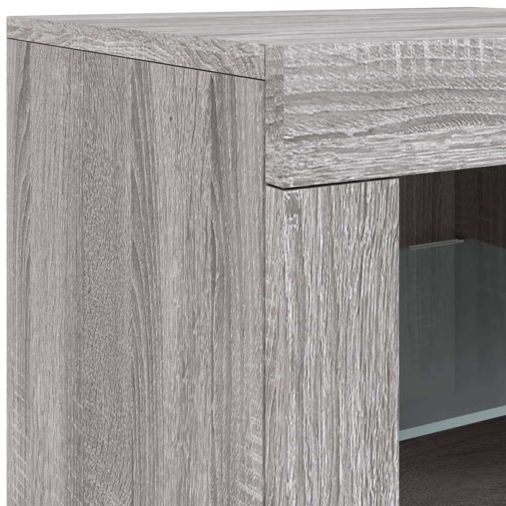 Buffet Avec Lumières Led 163X37X67 Cm