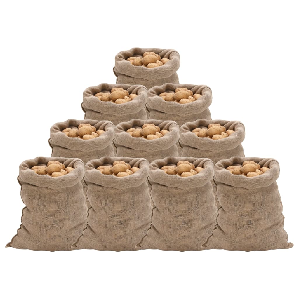 Sacs En Jute 30 Pcs 100 % Jute 220 G/M²