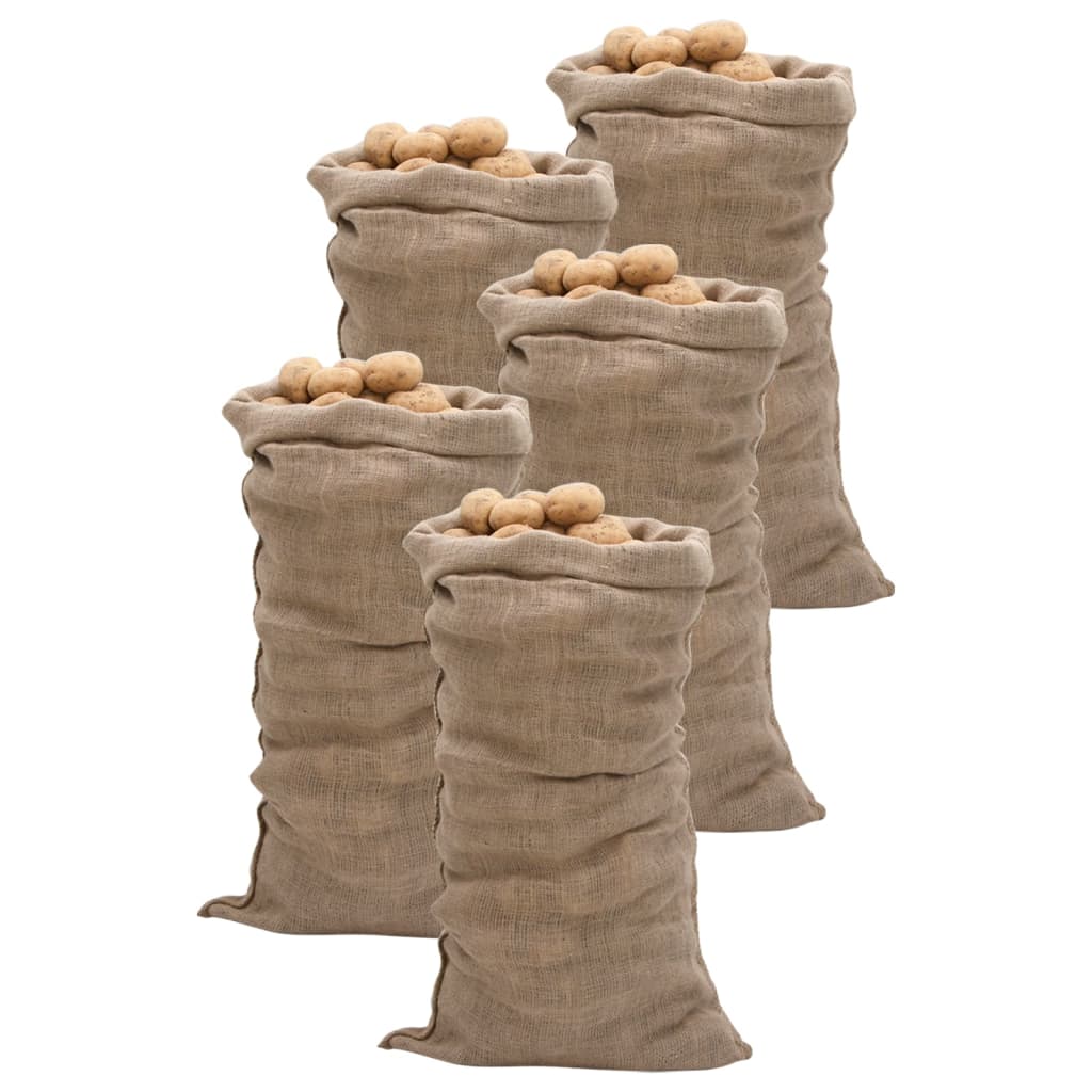 Sacs En Jute 30 Pcs 100 % Jute 220 G/M²